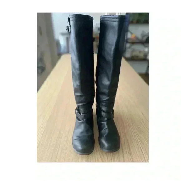 Route 66 Black Tall Boots 8W - Picture 1 of 15